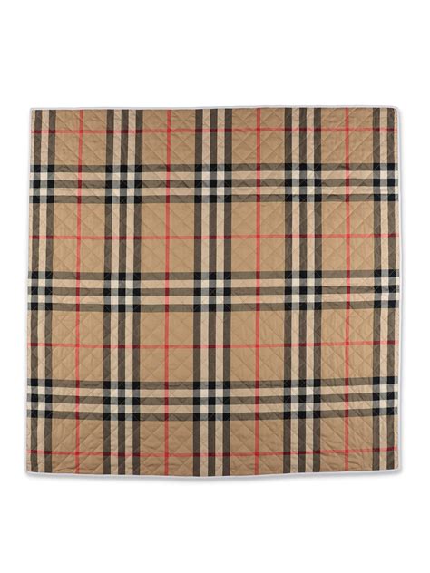 decke burberry muster|Woll.